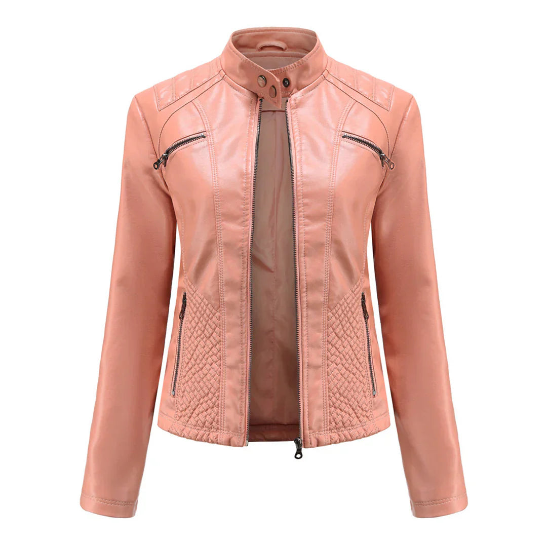 Drune | Stilvolle Leder Damenjacke mit zeitlosem Design