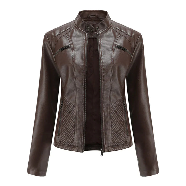 Drune | Stilvolle Leder Damenjacke mit zeitlosem Design
