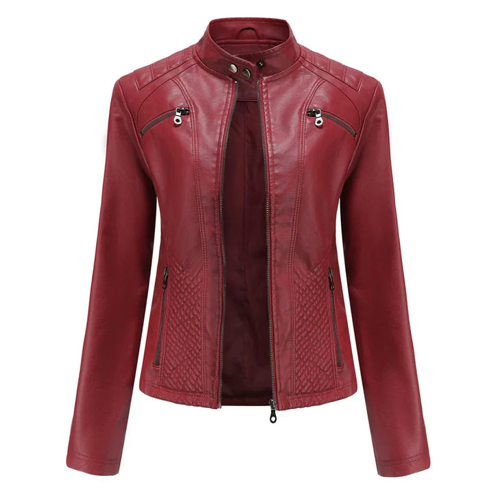 Drune | Stilvolle Leder Damenjacke mit zeitlosem Design