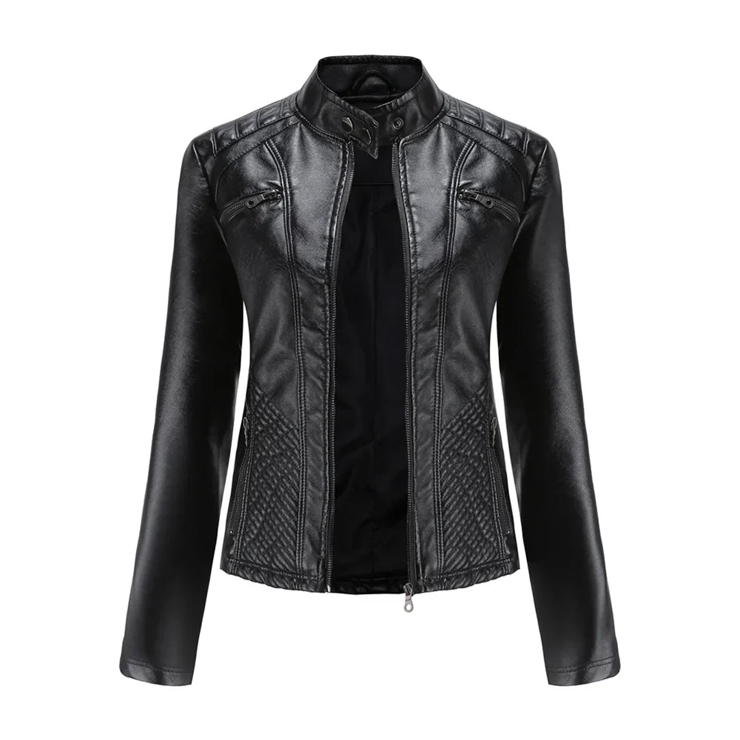 Drune | Stilvolle Leder Damenjacke mit zeitlosem Design