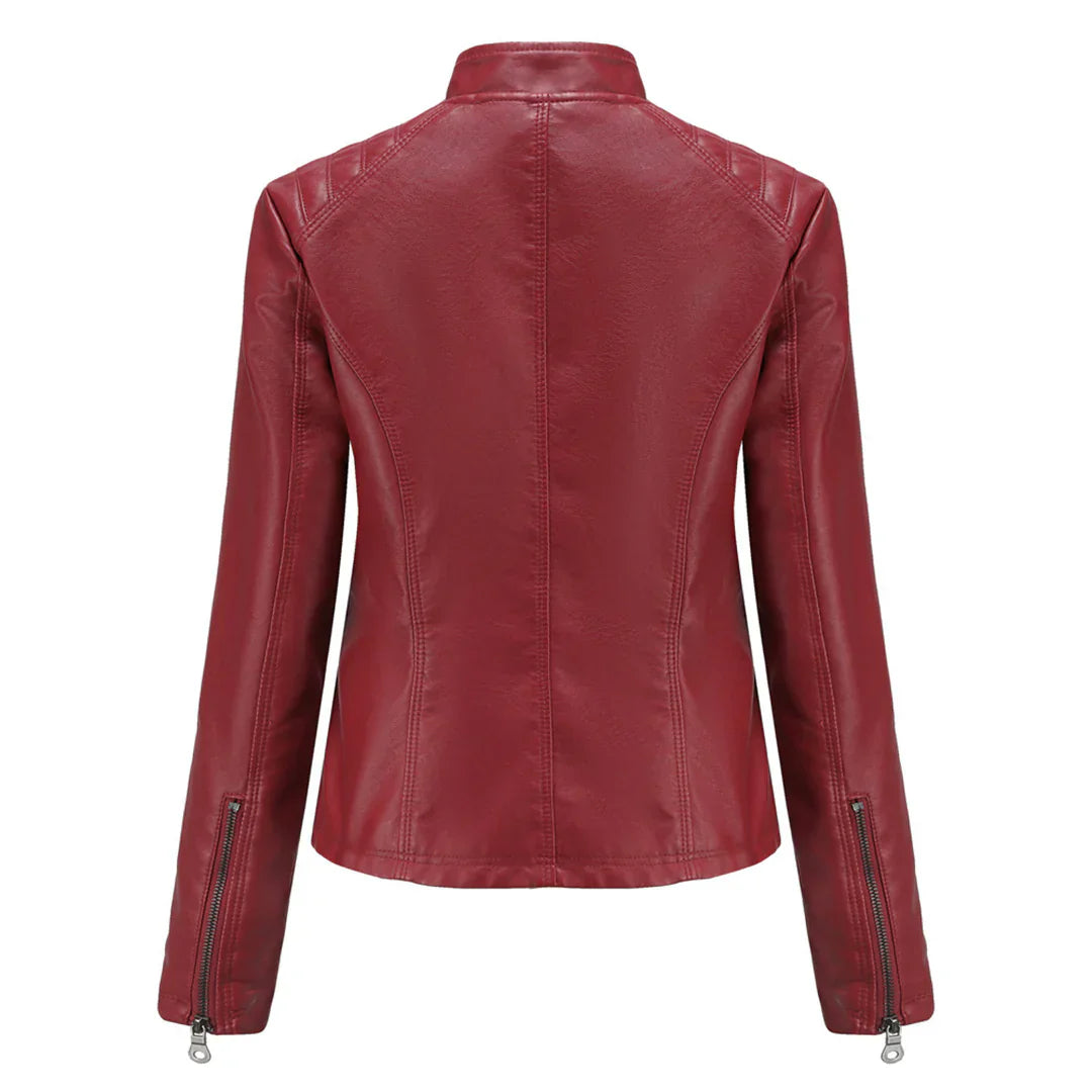 Drune | Stilvolle Leder Damenjacke mit zeitlosem Design