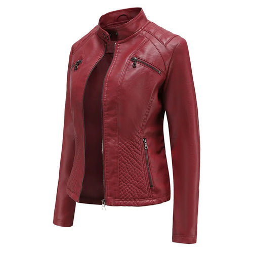 Drune | Stilvolle Leder Damenjacke mit zeitlosem Design
