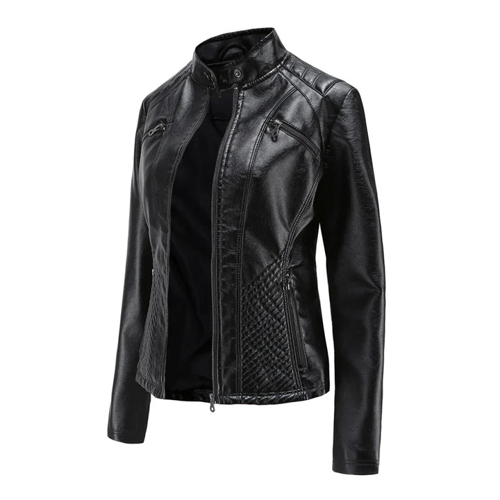 Drune | Stilvolle Leder Damenjacke mit zeitlosem Design