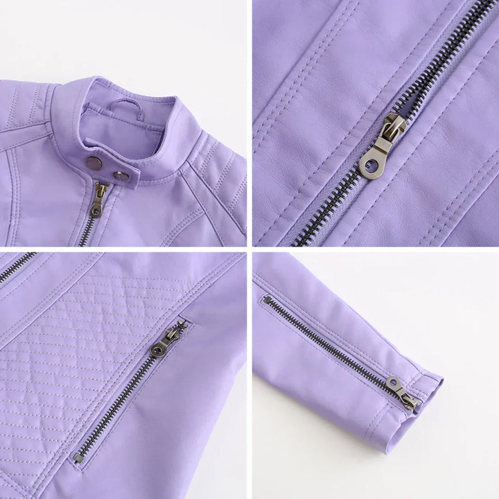 Drune | Stilvolle Leder Damenjacke mit zeitlosem Design