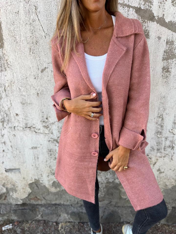 Drune | Damen Wollmischung Lange Mantel mit Zeitlosem Eleganten Stil