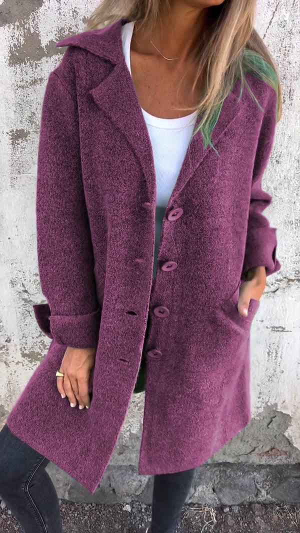Drune | Damen Wollmischung Lange Mantel mit Zeitlosem Eleganten Stil