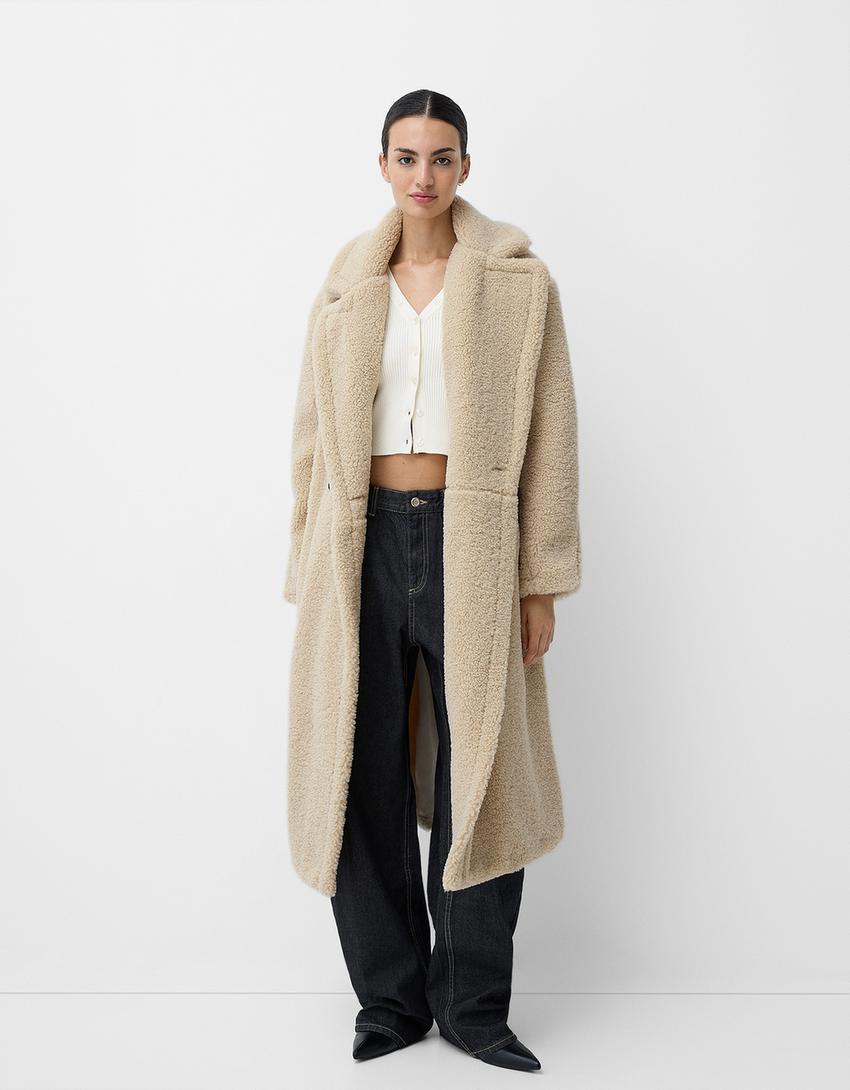 Drune | Eleganter Übergroßer Kunstpelzmantel für Damen - Stilvoll und Warm