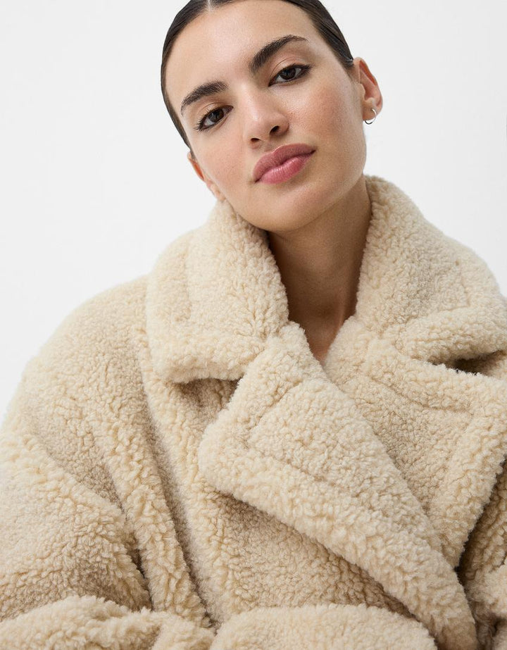 Drune | Eleganter Übergroßer Kunstpelzmantel für Damen - Stilvoll und Warm