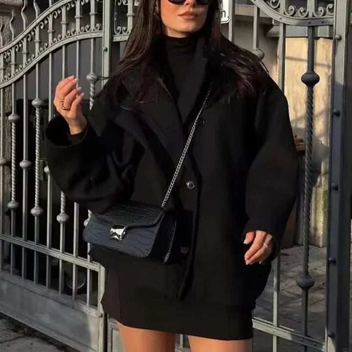 Drune | Gemütlicher Oversized Wintermantel für Frauen mit warmen langen Ärmeln