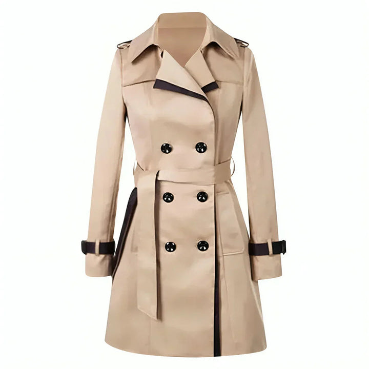 Drune | Eleganter Damen Doppelt-Knopf-Trenchcoat für den Herbst