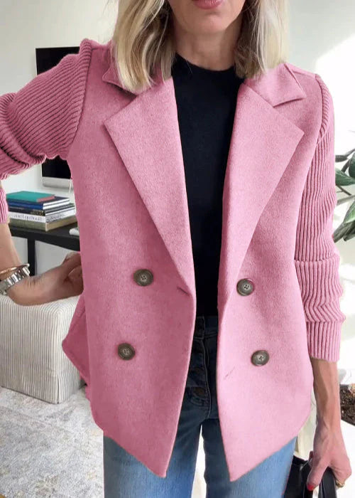 Drune | Schicker Doppelreiher-Mantel für Frauen - Warme Winter-Eleganz