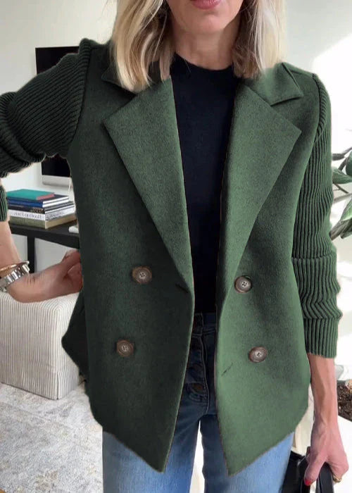 Drune | Schicker Doppelreiher-Mantel für Frauen - Warme Winter-Eleganz