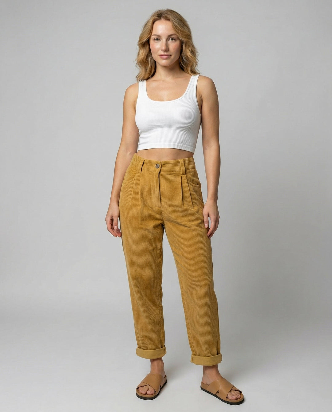 Lässige Komfort Cordhose Damen | Drune