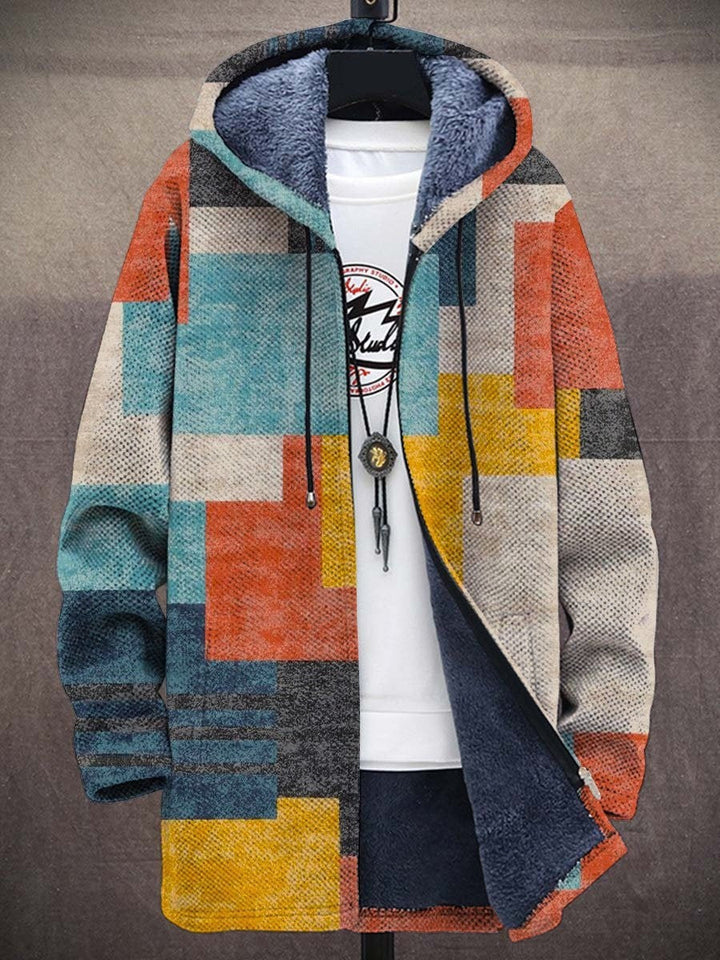 Drune | Künstlerische Strickjacke mit farbenfrohen Pinselstrichen