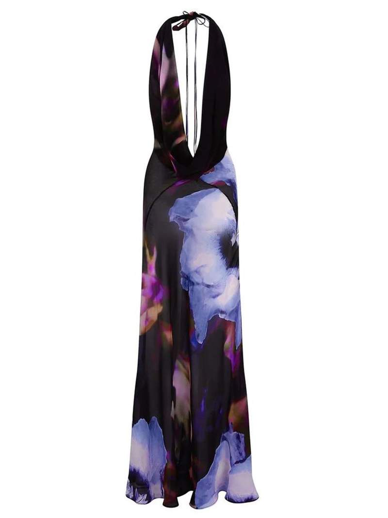 Drune | Halterneck-Kleid Mit Rückenausschnitt Und Bindung Für Frauen