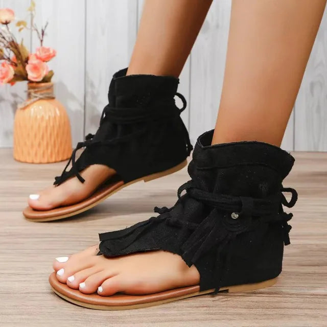 Drune | Retro Vintage Wild Frauen Sandalen