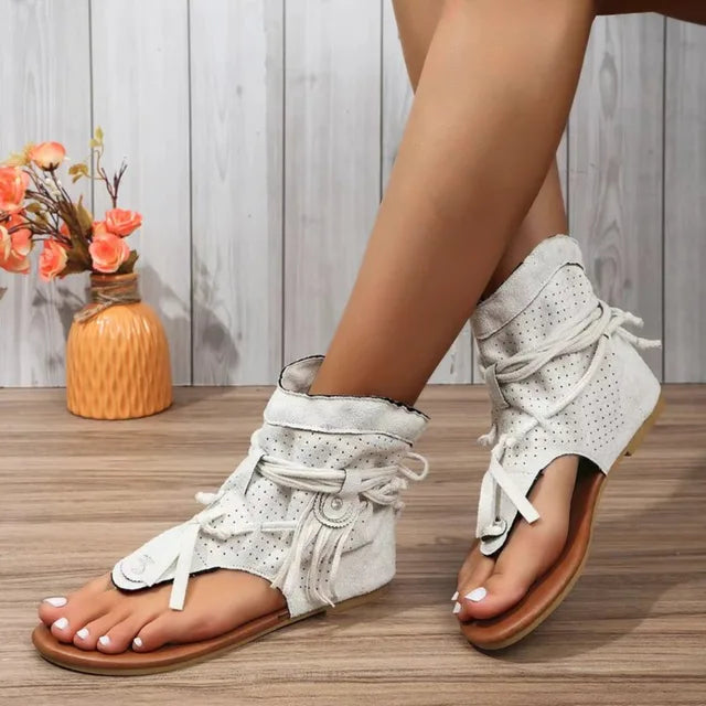 Drune | Retro Vintage Wild Frauen Sandalen