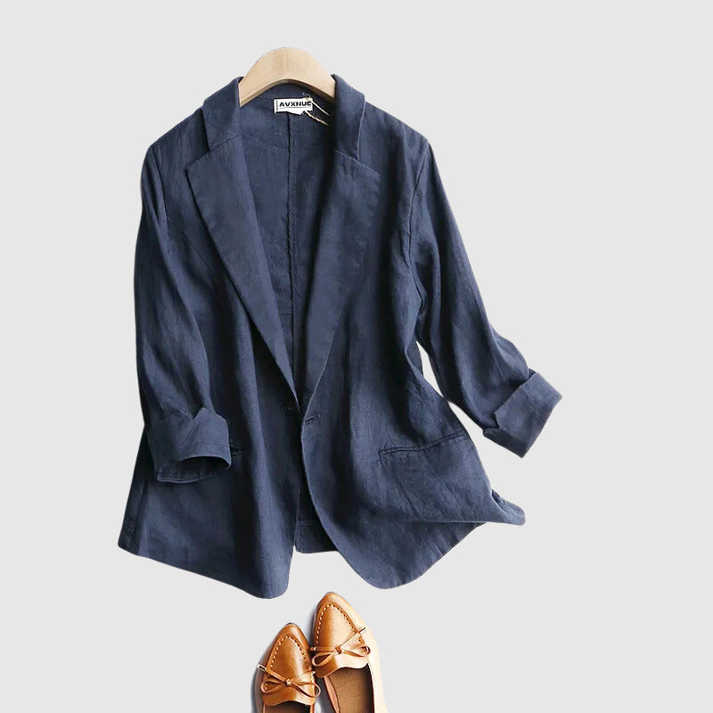 Drune | Daly Chic Minimalist Leinen Blazer