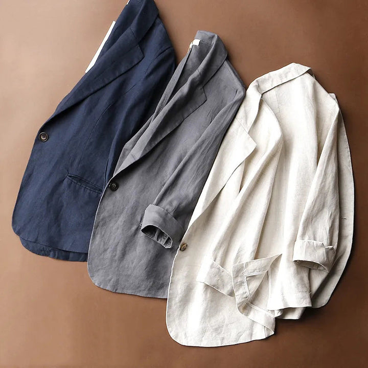 Drune | Daly Chic Minimalist Leinen Blazer