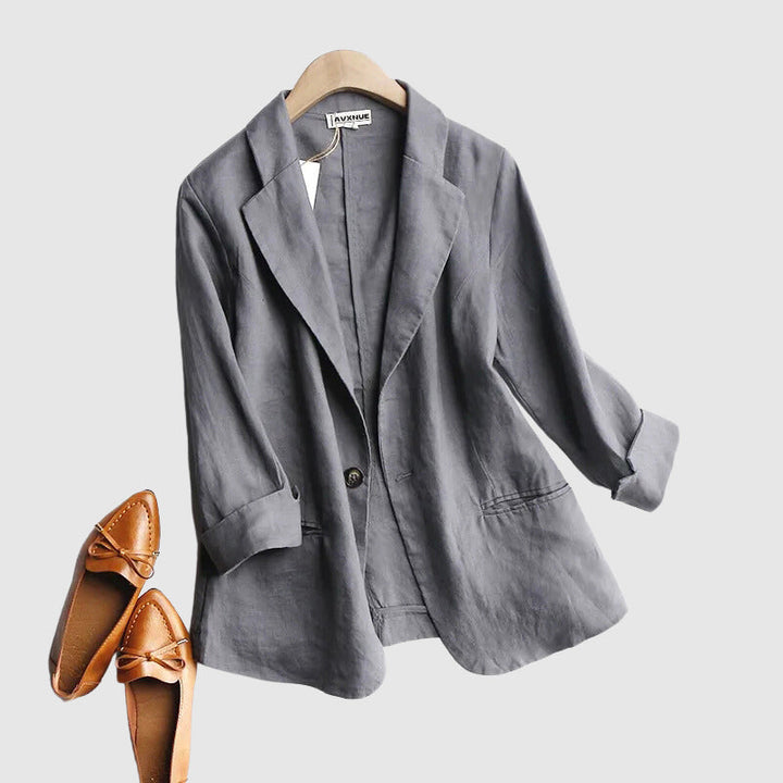 Drune | Daly Chic Minimalist Leinen Blazer