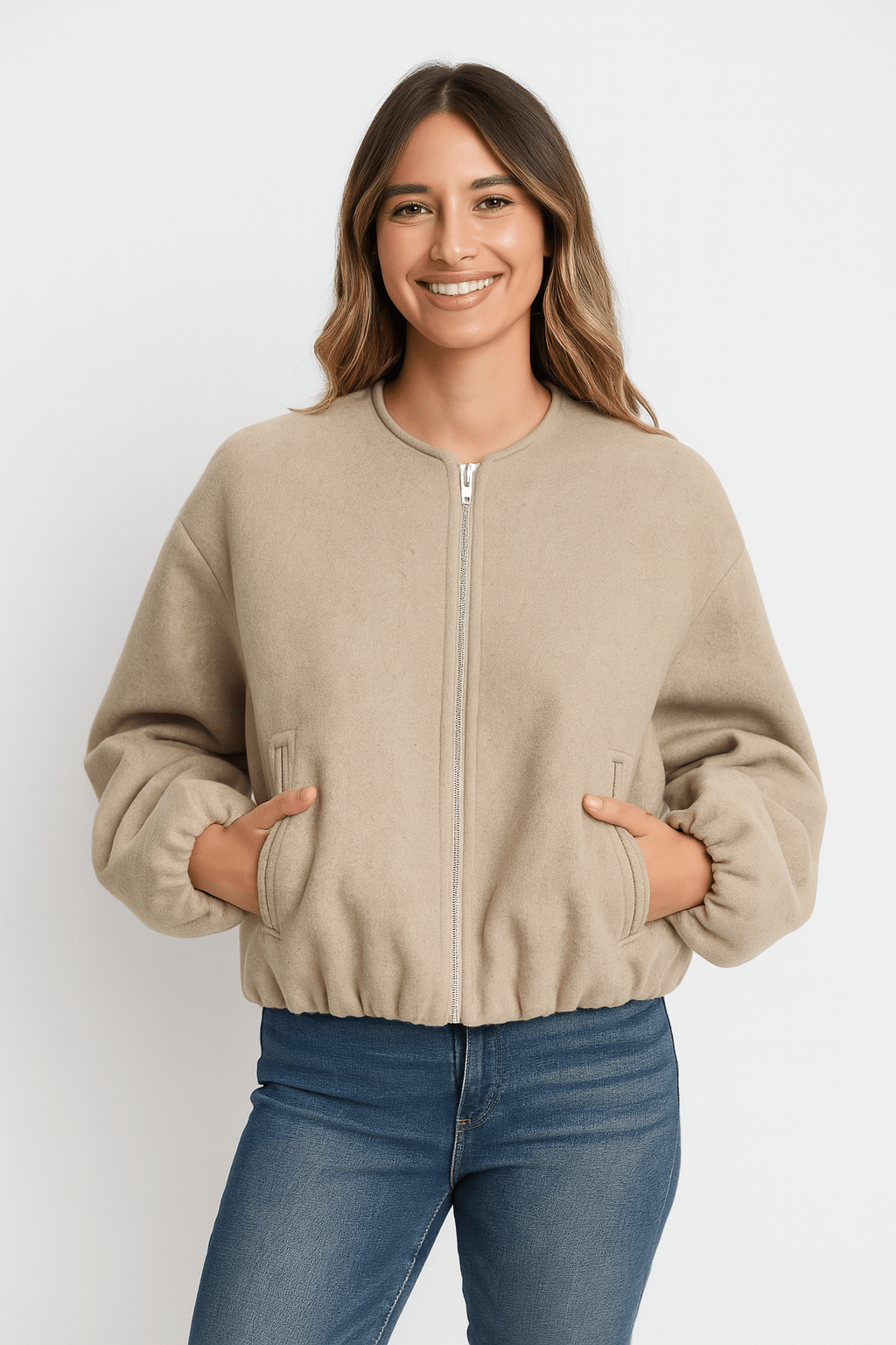 Drune | Reißverschlussjacke mit Ballonärmeln