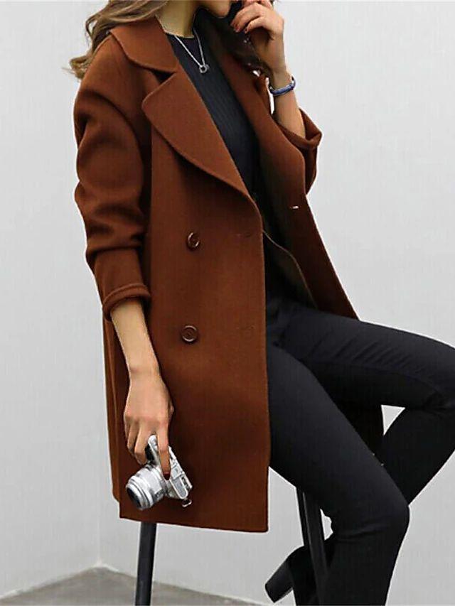 Drune | Eleganter Schwarzer Trenchcoat für Frauen - Zeitloser Winterstil