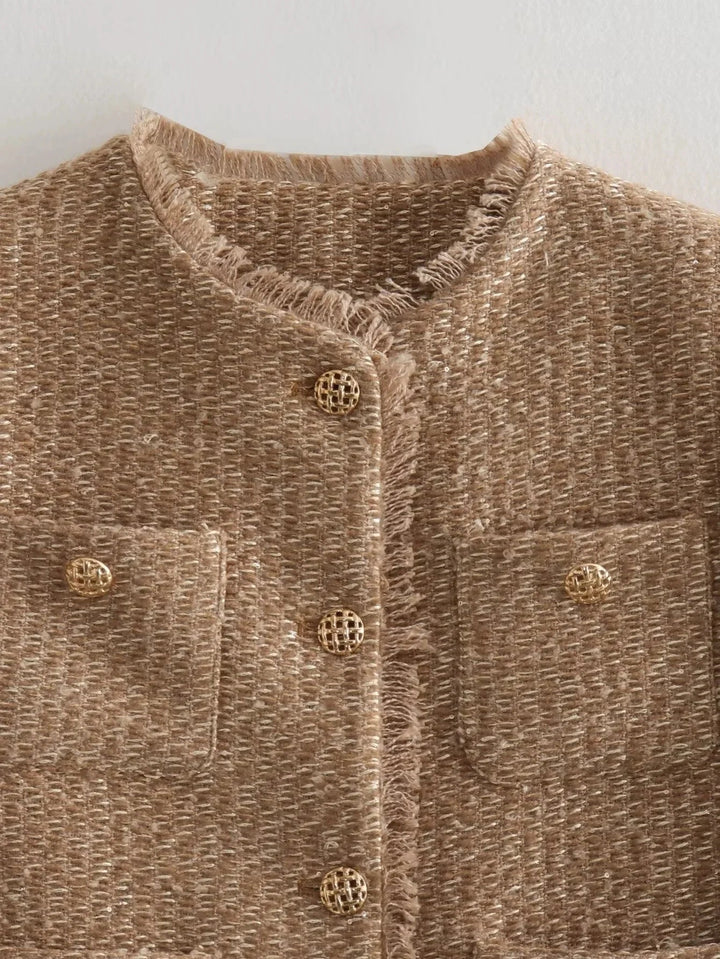 Drune | Trendy Gekürzte Damenjacke für Herbst und Winterkomfort