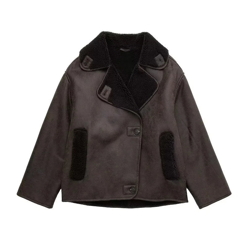 Drune | Premium Damen Lederjacke für eleganten Winterstil
