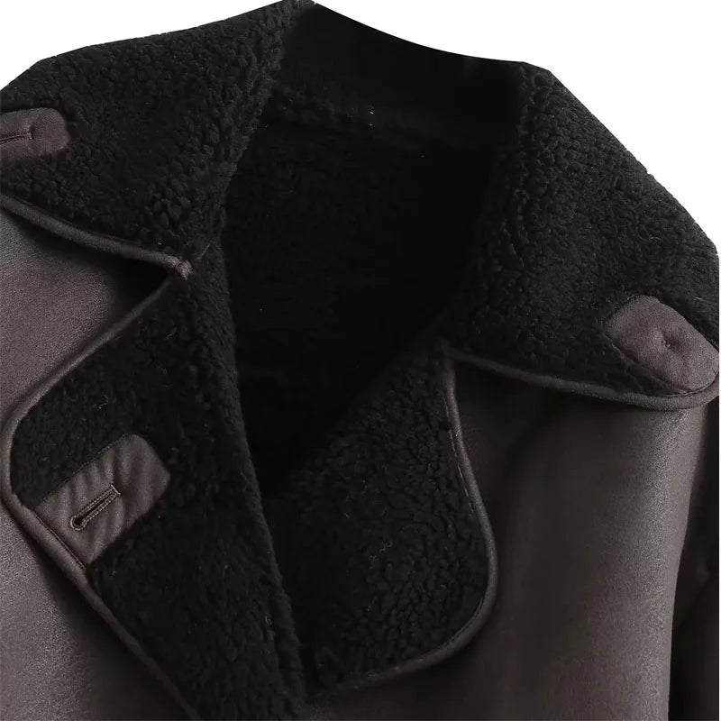 Drune | Premium Damen Lederjacke für eleganten Winterstil