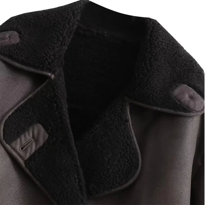 Drune | Premium Damen Lederjacke für eleganten Winterstil