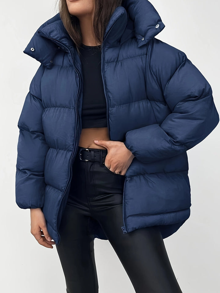 Drune | Gemütliche Stilvolle Kurze Pufferjacke für Damen Warm und Vielseitig
