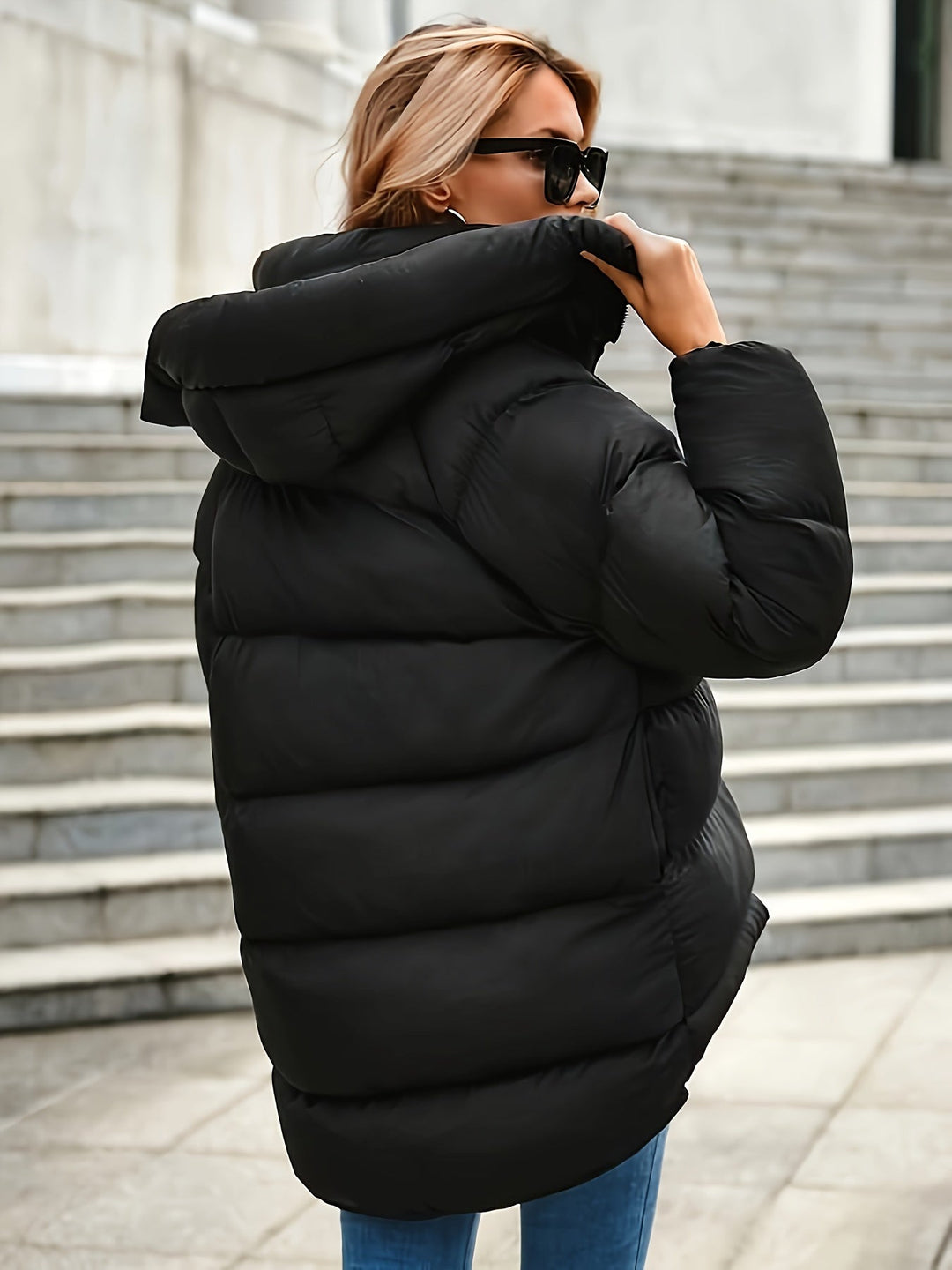 Drune | Gemütliche Stilvolle Kurze Pufferjacke für Damen Warm und Vielseitig