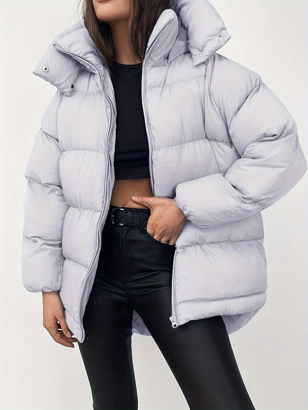 Drune | Gemütliche Stilvolle Kurze Pufferjacke für Damen Warm und Vielseitig