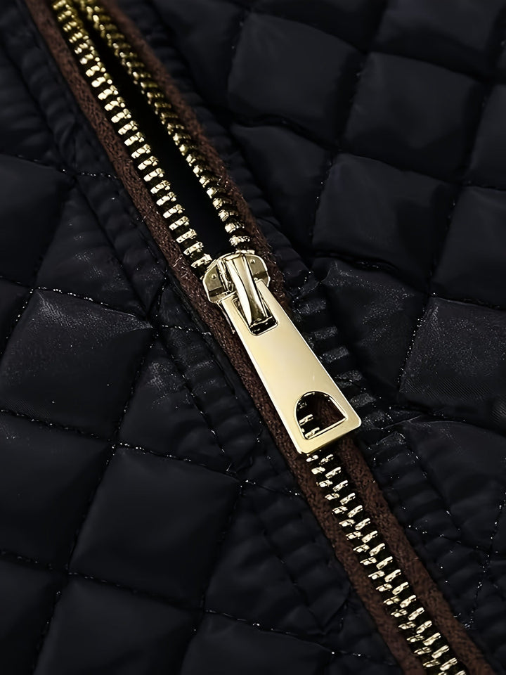 Drune | Damen Gefütterte Winterjacke mit Reißverschluss und Luxuriösem Material