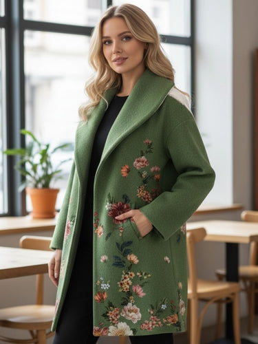 Drune | Langer Mantel Damen Edle Stilvolle Chic und Bequem