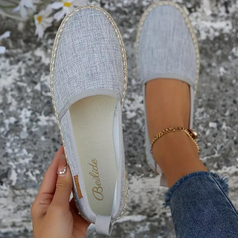 Drune | Espadrilles, Flach, Leicht, Segeltuchschuhe, Schuhe für Den Sommer