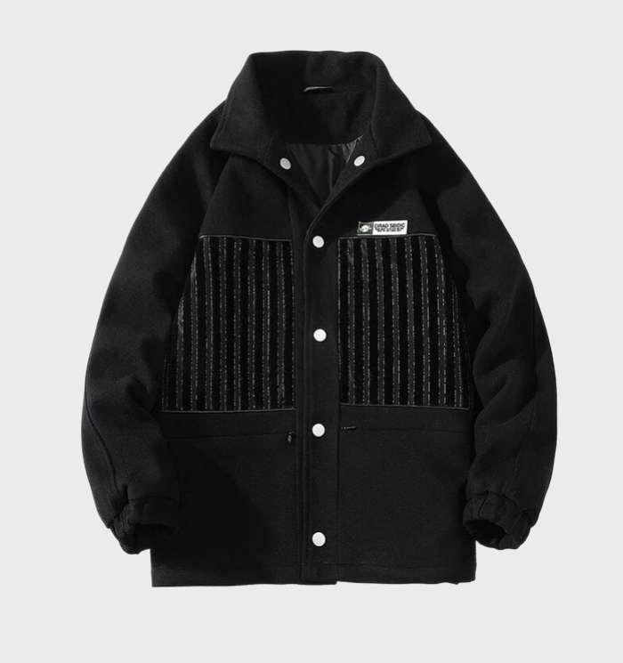 Drune | Einfache Einfarbige Jacke Mit Strumpfhosen