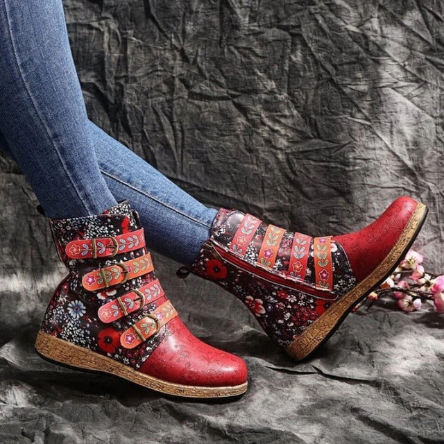 Drune | Vintage Stiefel Im Ethnischen Stil