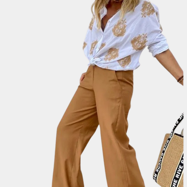 Drune | Gestickte Boho Chic Baumwollbluse für Damen
