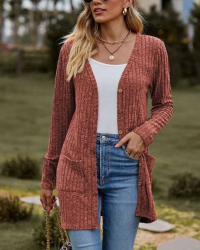 Drune | Langärmelige Damen-Strickjacke