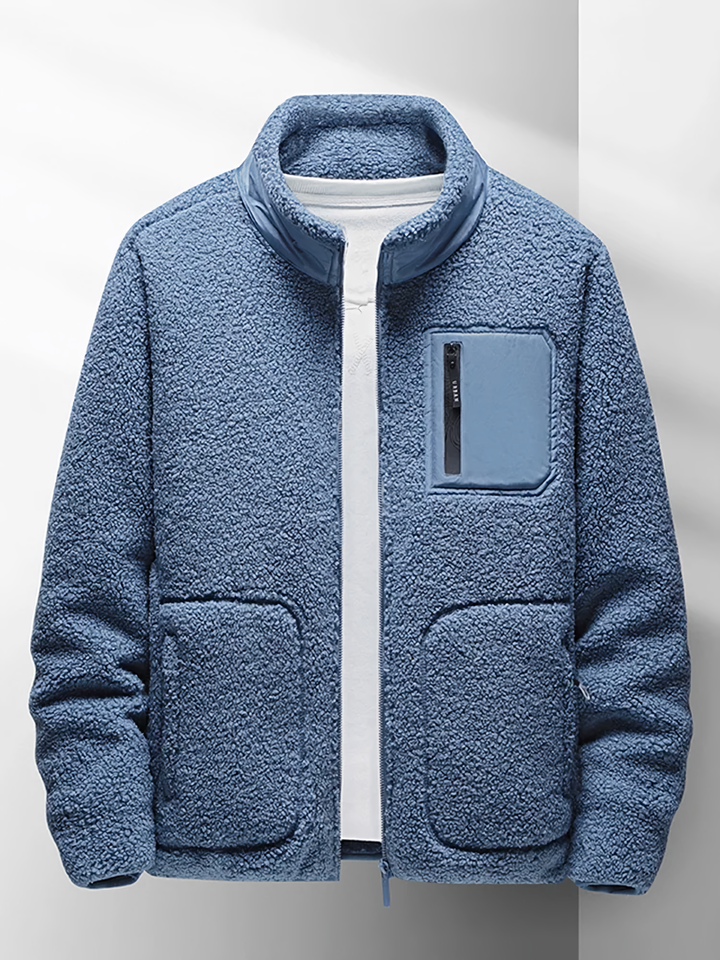 Drune | Herren Freizeit Zip-Jacke - Hoher Kragen