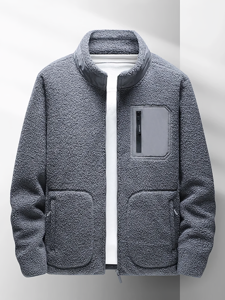 Drune | Herren Freizeit Zip-Jacke - Hoher Kragen