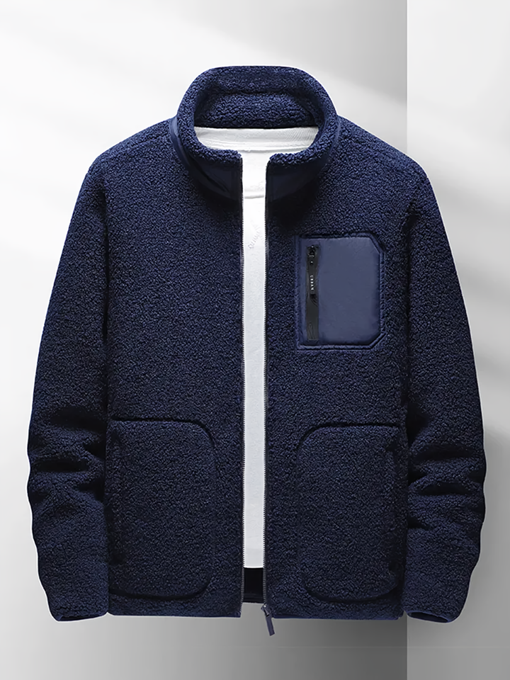 Drune | Herren Freizeit Zip-Jacke - Hoher Kragen
