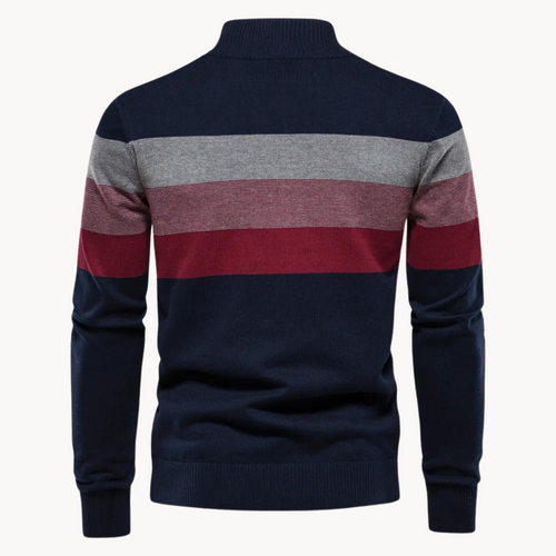 Drune | Strickpullover mit Viertelreißverschluss - Eleganter Feinstrick für Business & Freizeit