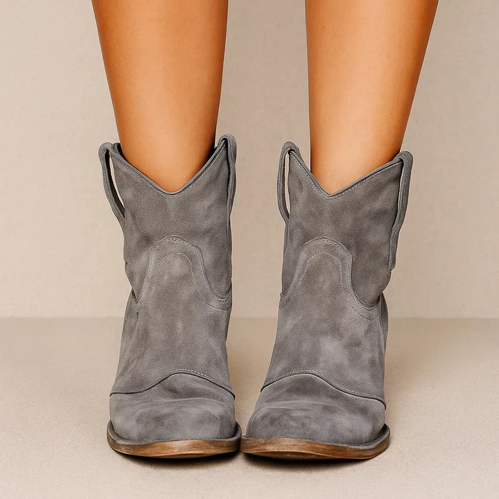 Vintage WesternStiefeletten Damen Drune