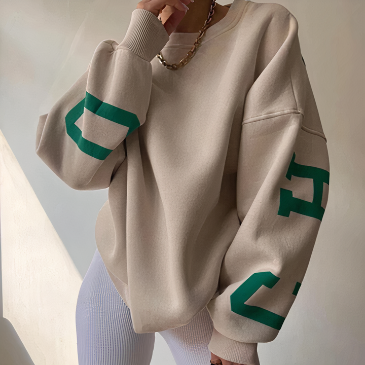 Drune | Pullover mit Buchstabenaufdruck