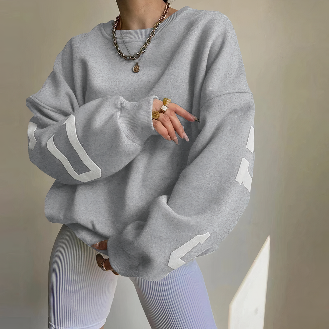 Drune | Pullover mit Buchstabenaufdruck