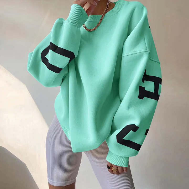 Drune | Pullover mit Buchstabenaufdruck