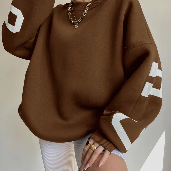 Drune | Pullover mit Buchstabenaufdruck