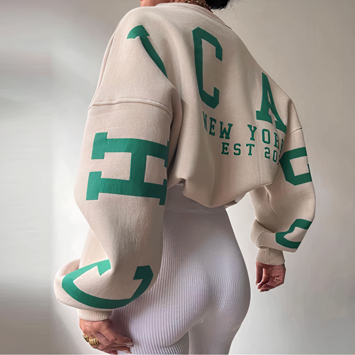 Drune | Pullover mit Buchstabenaufdruck